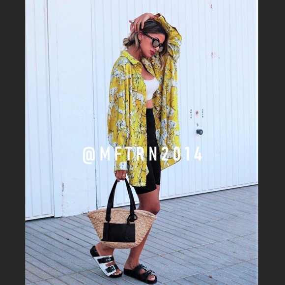 BLOGGER FAVE! ZARA Flowy Printed Button-Up Shirt - Picture 14 of 16